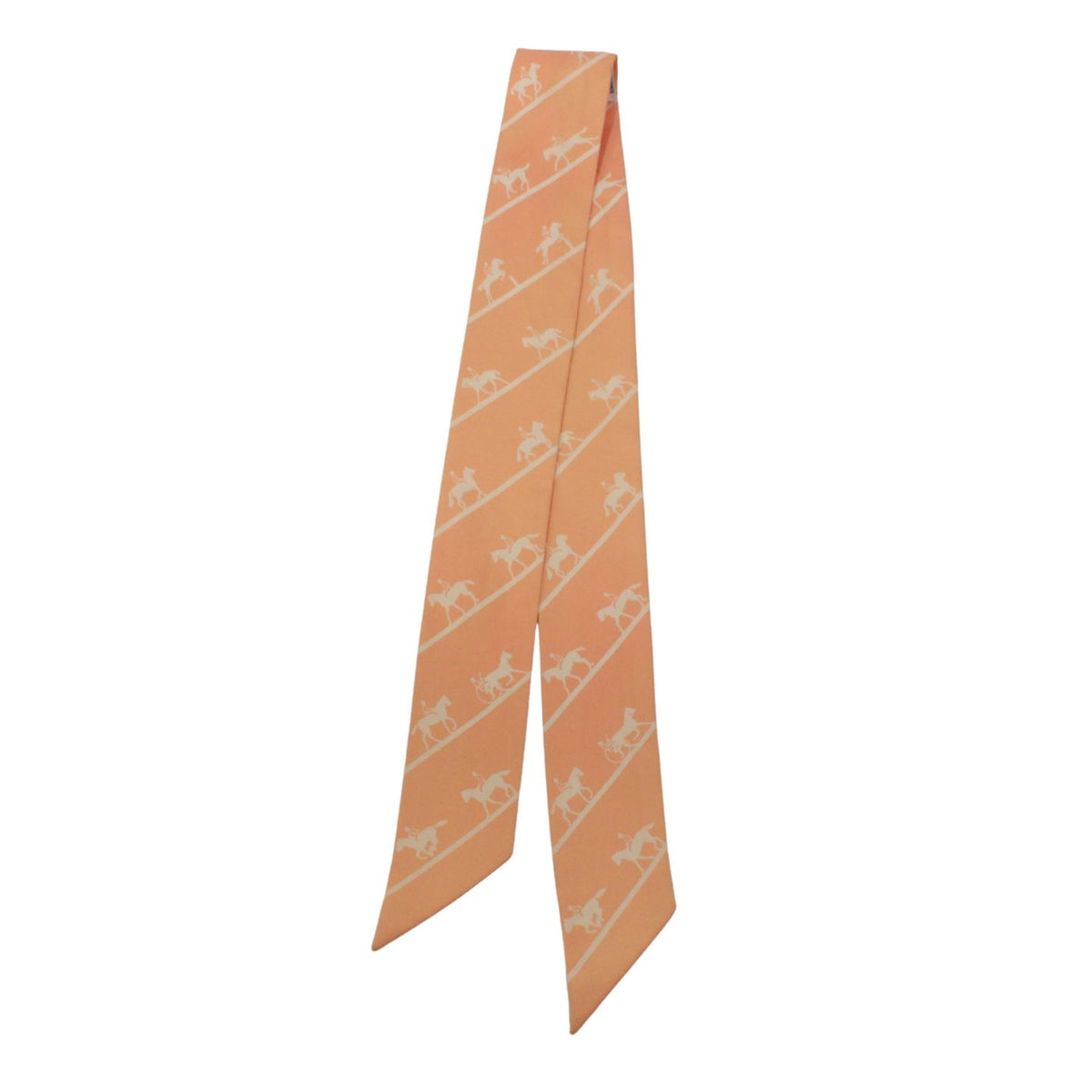 Hermes Twilly le Allure Silk Orange Scarf