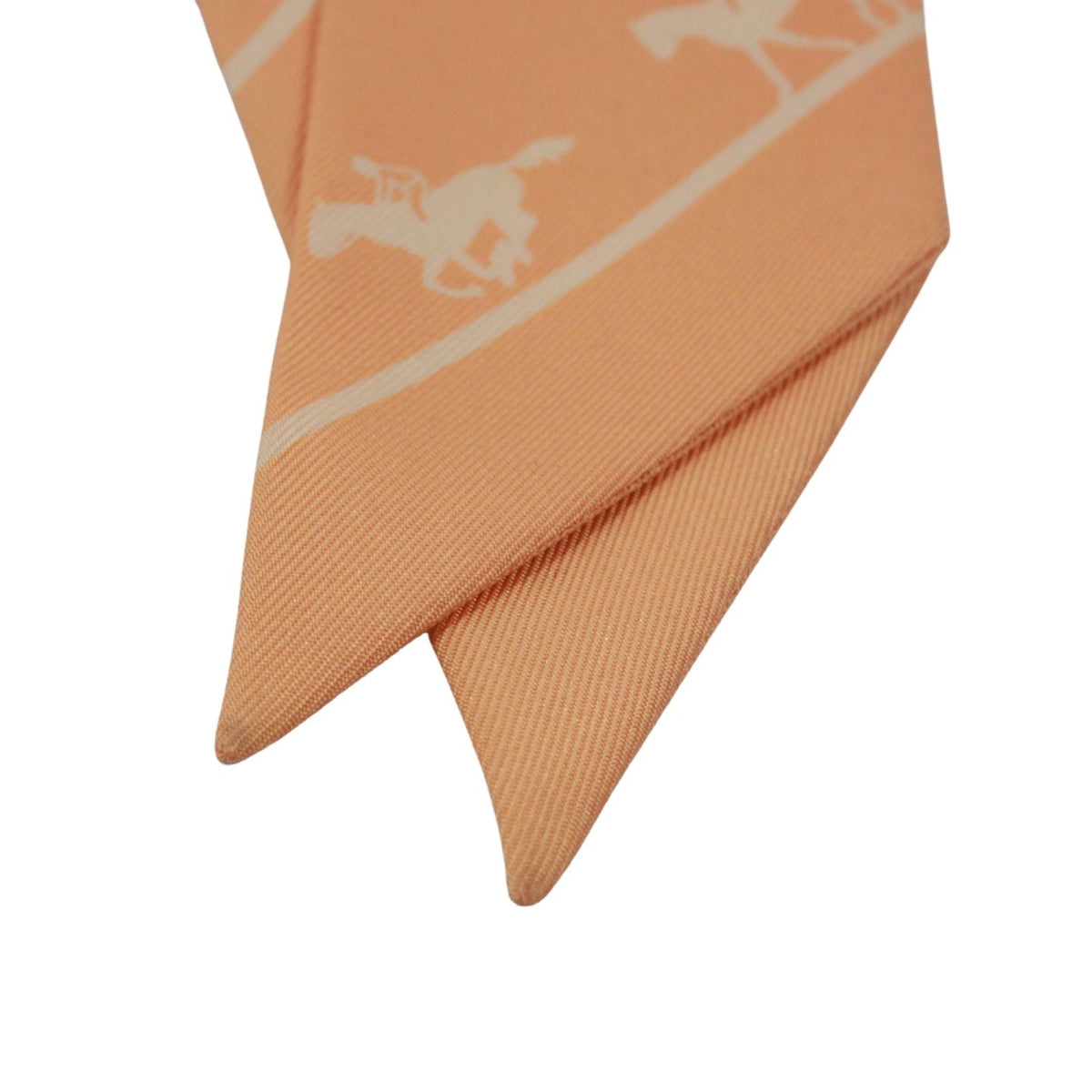 Hermes Twilly le Allure Silk Orange Scarf — view 7