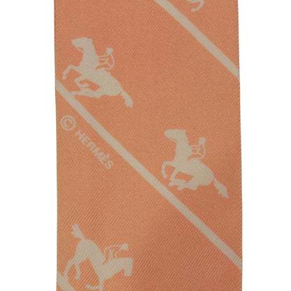 Hermes Twilly le Allure Silk Orange Scarf — view 5
