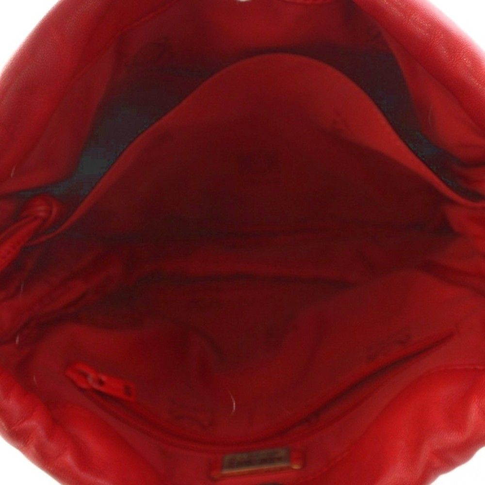 Loewe Vintage Anagram Shoulder Bag Leather Red — view 6
