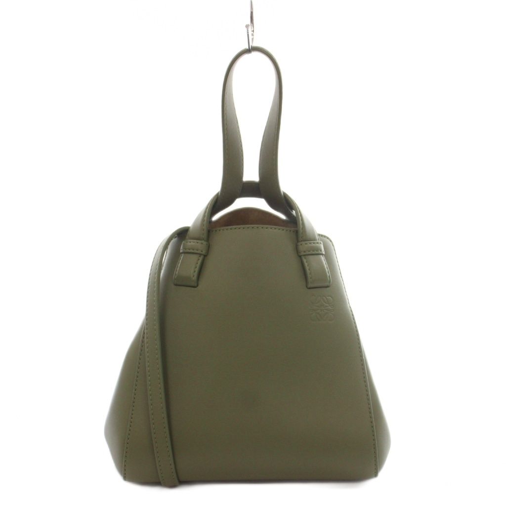 Loewe Hammock Nugget 2-Way Handbag Shoulder Napa Calfskin Anagram Logo Solid