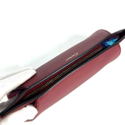 Cartier Makeup Pouch C de Cartier Leather Wine Red — view 7
