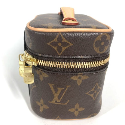 Louis Vuitton Makeup Pouch Nice Nano Monogram Canvas Brown — view 5