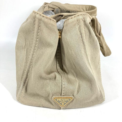 Prada Handbag Canapa Logo Canvas Beige — view 4