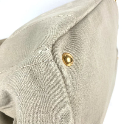 Prada Handbag Canapa Logo Canvas Beige — view 6