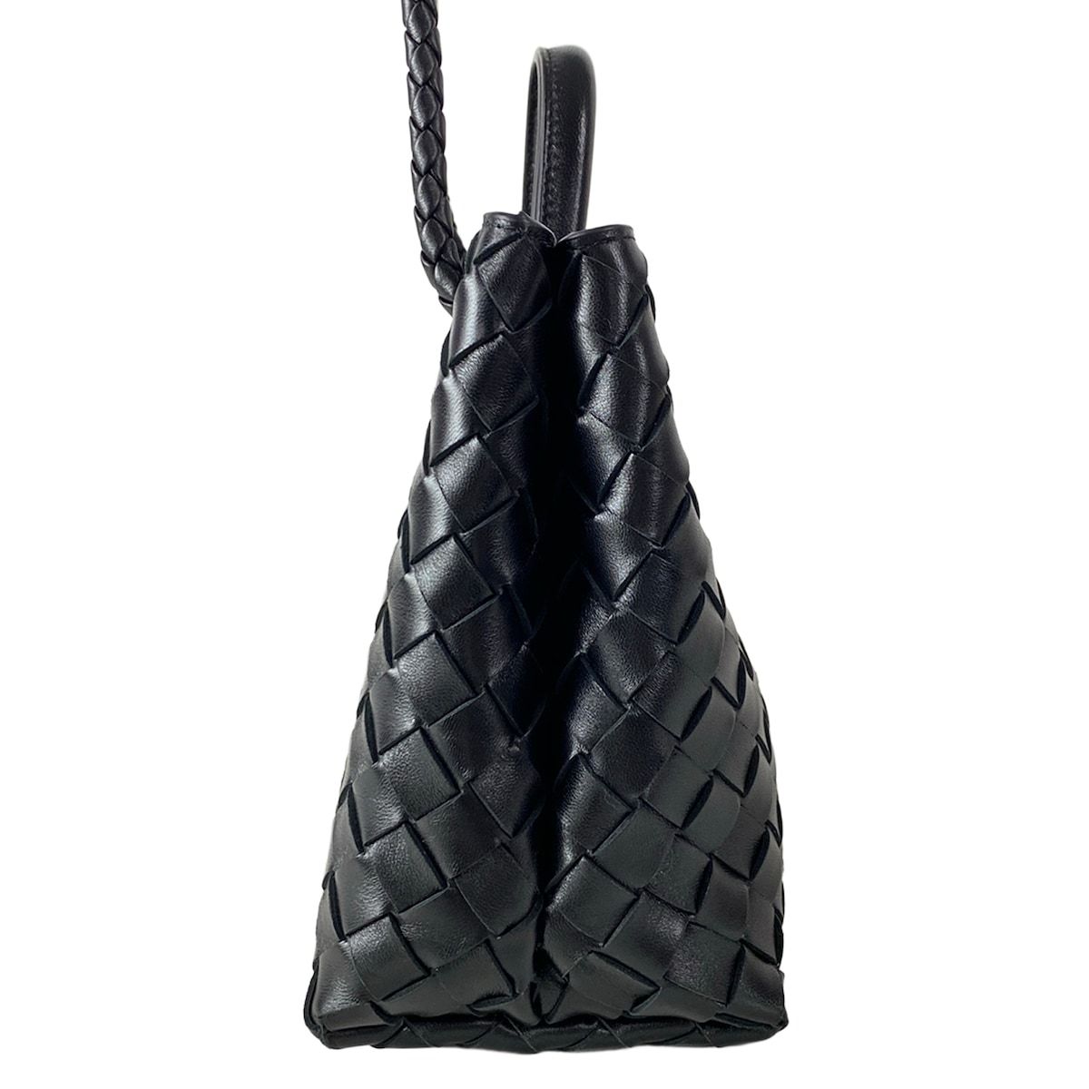 Bottega Veneta Shoulder Bag Small Andiamo Black 2-Way Leather — view 2