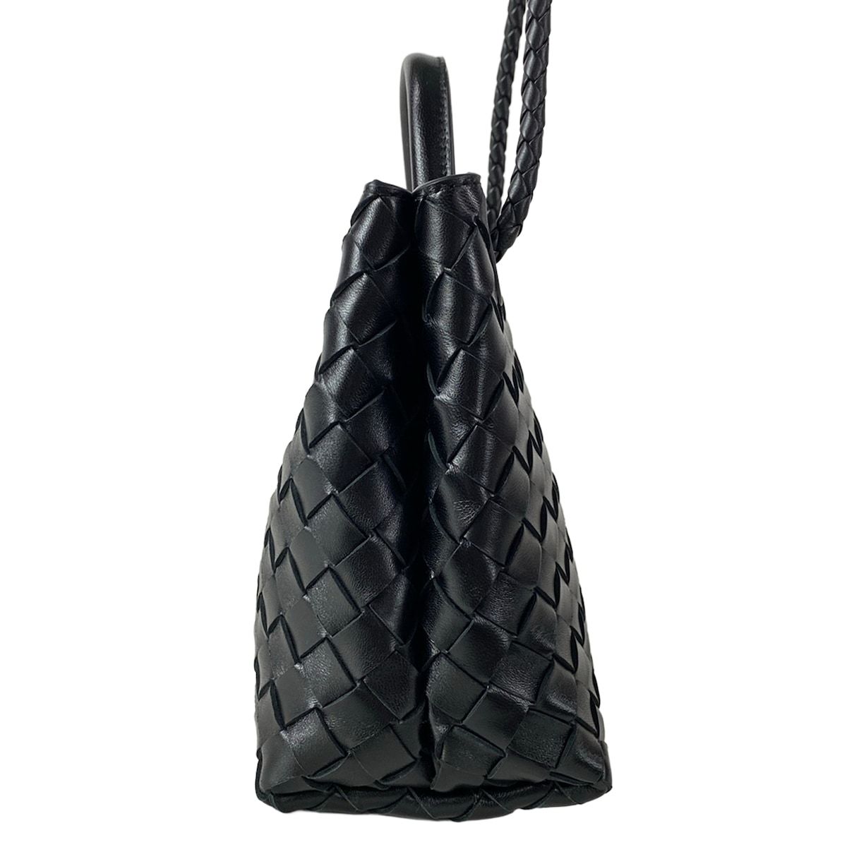 Bottega Veneta Shoulder Bag Small Andiamo Black 2-Way Leather — view 4