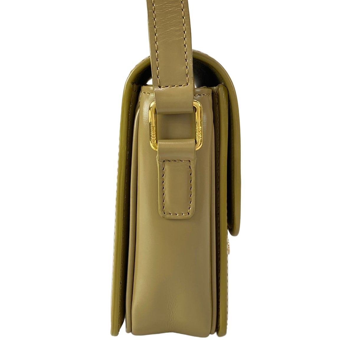 Celine Shoulder Bag Teen Triomphe Small Khaki Beige — view 2