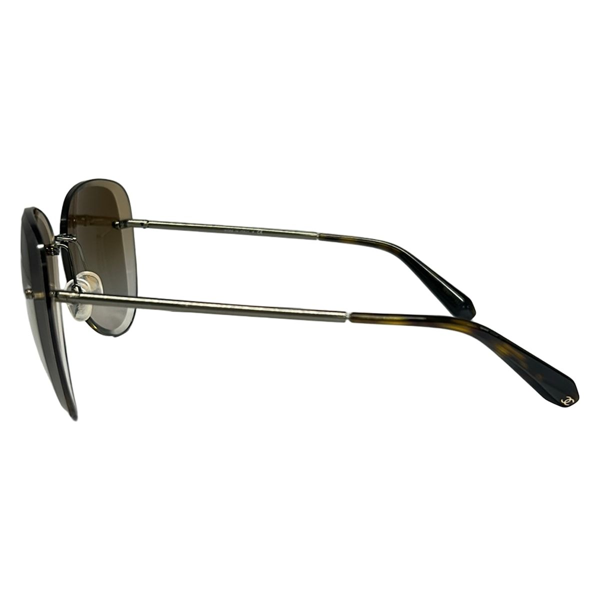 Chanel Sunglasses Brown Black Eyewear — view 2