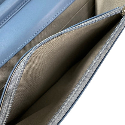 Chanel Wallet Light Blue Chain CC Logo Shoulder Bag — view 5