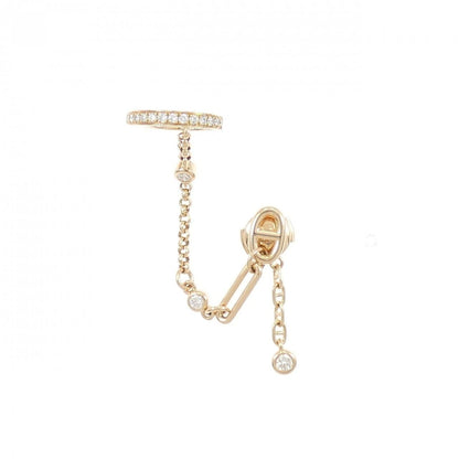 Hermes Diamond Single Earrings
