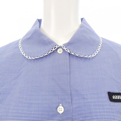 Miu Miu Gingham Shirt Short Sleeve — view 5