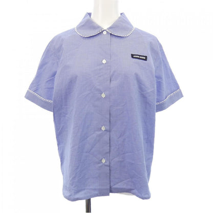 Miu Miu Gingham Shirt Short Sleeve
