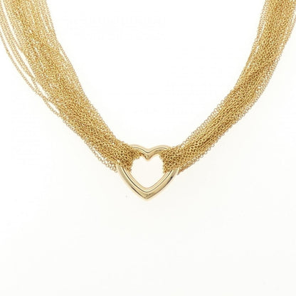 Tiffany & Co 10 Row Heart Toggle Necklace