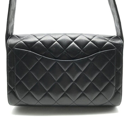Chanel CC Logo Quilted Lambskin Leather Vintage Shoulder Bag Crossbody Turnlock — view 3