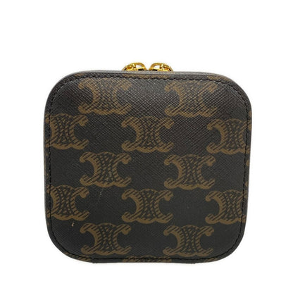Celine Handbag Triomphe Mini Vanity Tan Leather — view 5