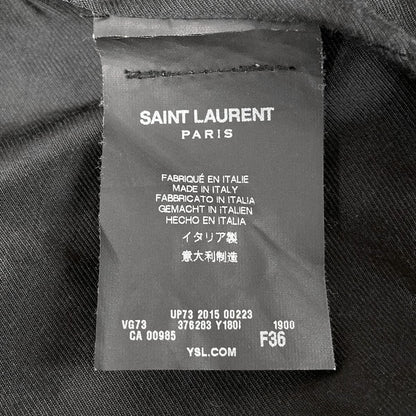 Saint Laurent Paris Jacket Teddy Black White Long Sleeve Spring Autumn Hedi — view 4