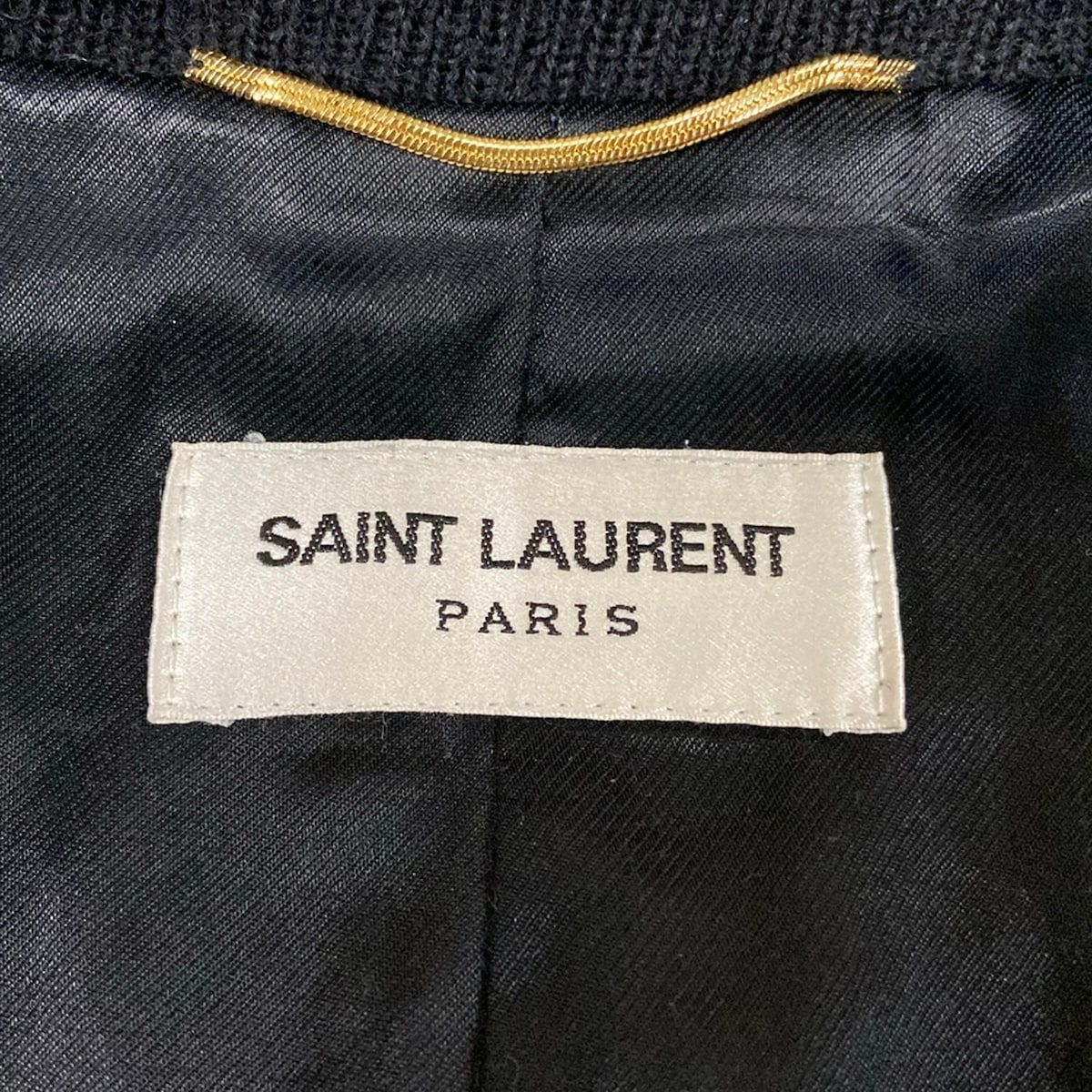 Saint Laurent Paris Jacket Teddy Black White Long Sleeve Spring Autumn Hedi — view 3