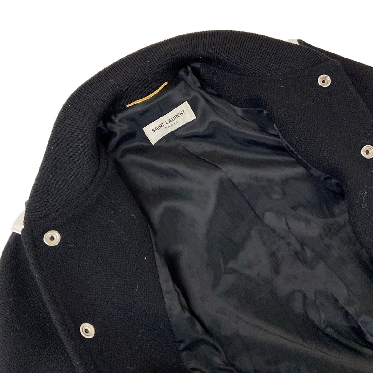 Saint Laurent Paris Jacket Teddy Black White Long Sleeve Spring Autumn Hedi — view 8