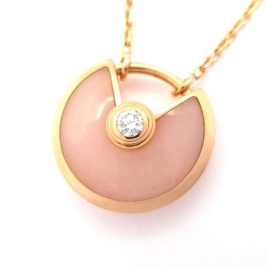 Cartier Necklace Amulette de Cartier 18K Pink Gold Diamond