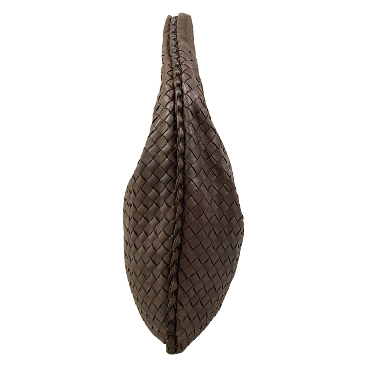 Bottega Veneta Handbag Intrecciato Dark Brown Leather — view 4