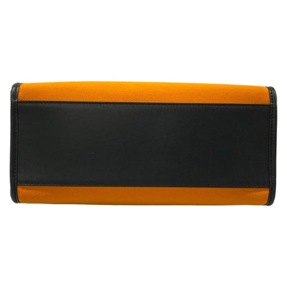 Dolce & Gabbana Tote Bag Orange Black Leather — view 5