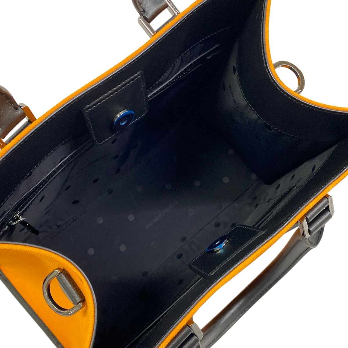 Dolce & Gabbana Tote Bag Orange Black Leather — view 7