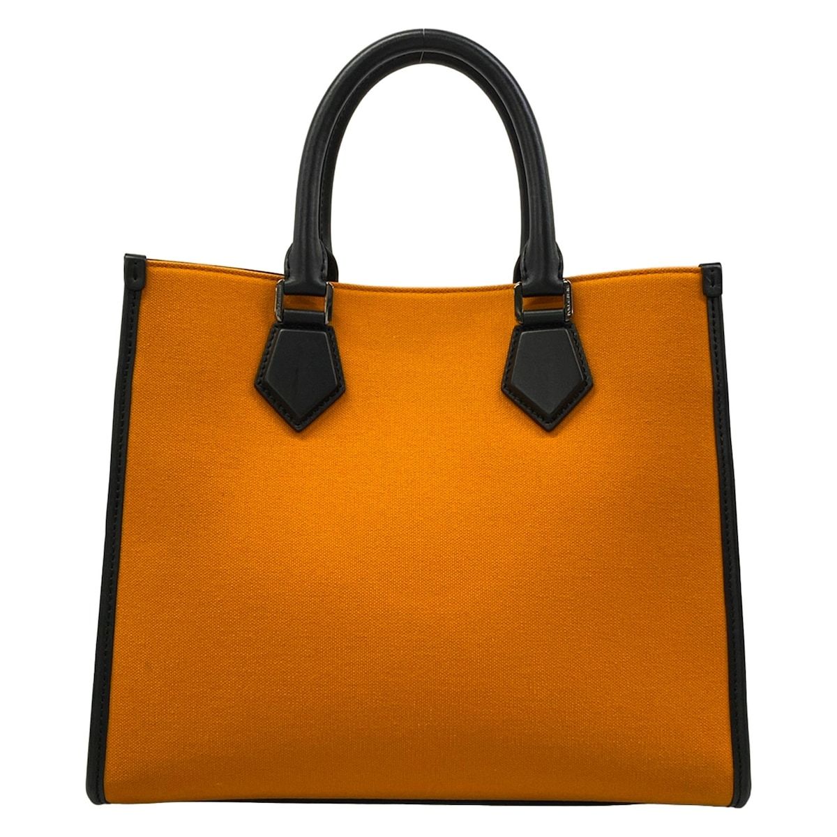 Dolce & Gabbana Tote Bag Orange Black Leather — view 3