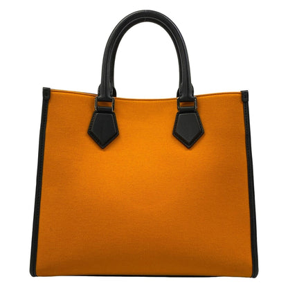 Dolce & Gabbana Tote Bag Orange Black Leather — view 3