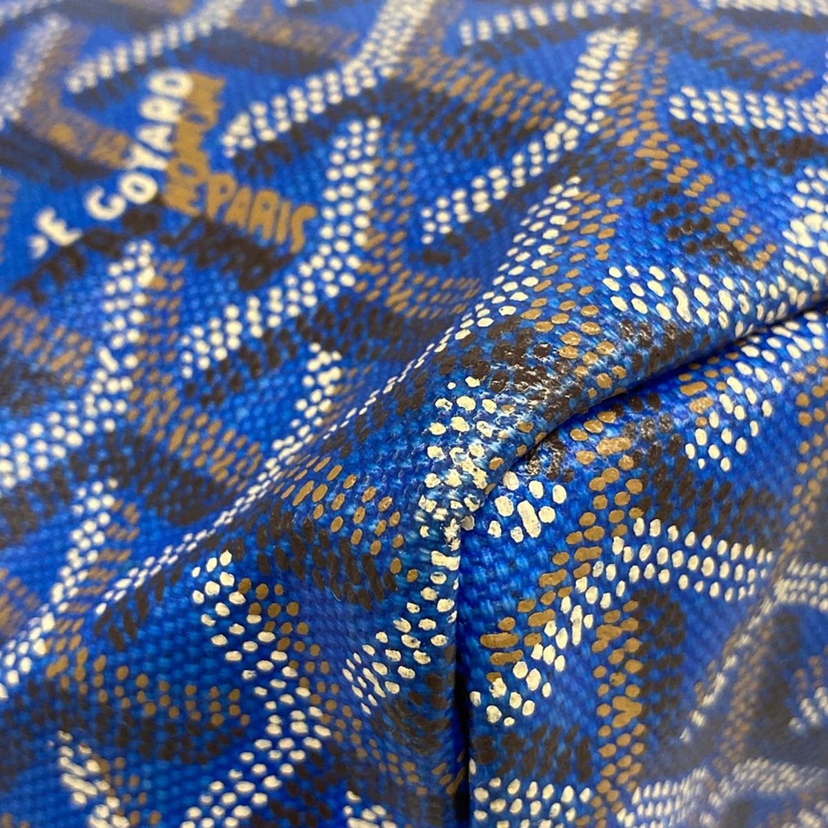 Goyard Tote Bag Saint Louis Junior Blue Leather — view 6