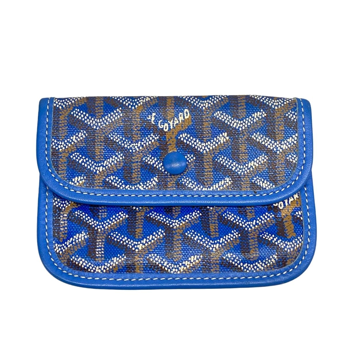 Goyard Tote Bag Saint Louis Junior Blue Leather — view 8