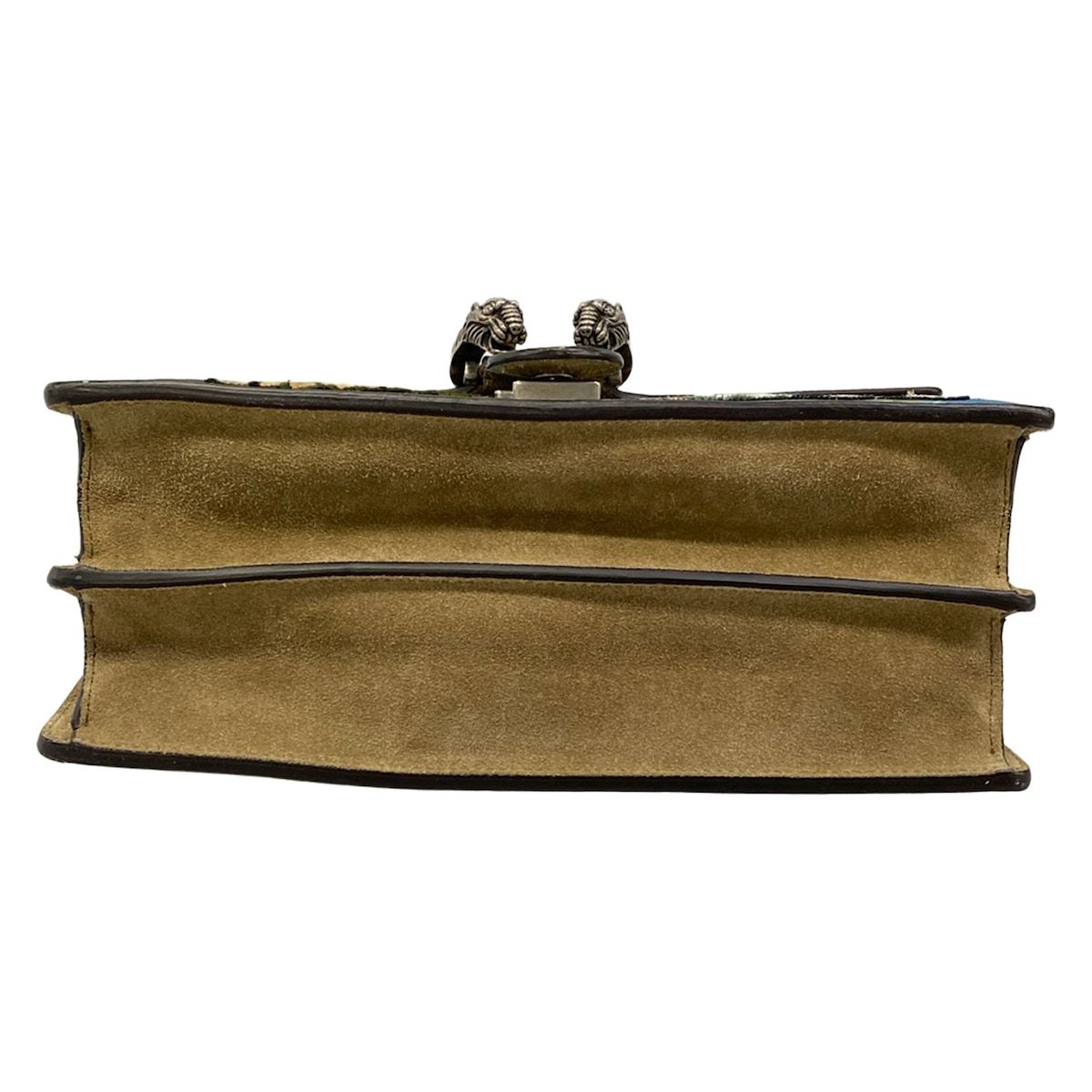 Gucci Shoulder Bag Dionysus Beige Dark Brown Multi — view 5
