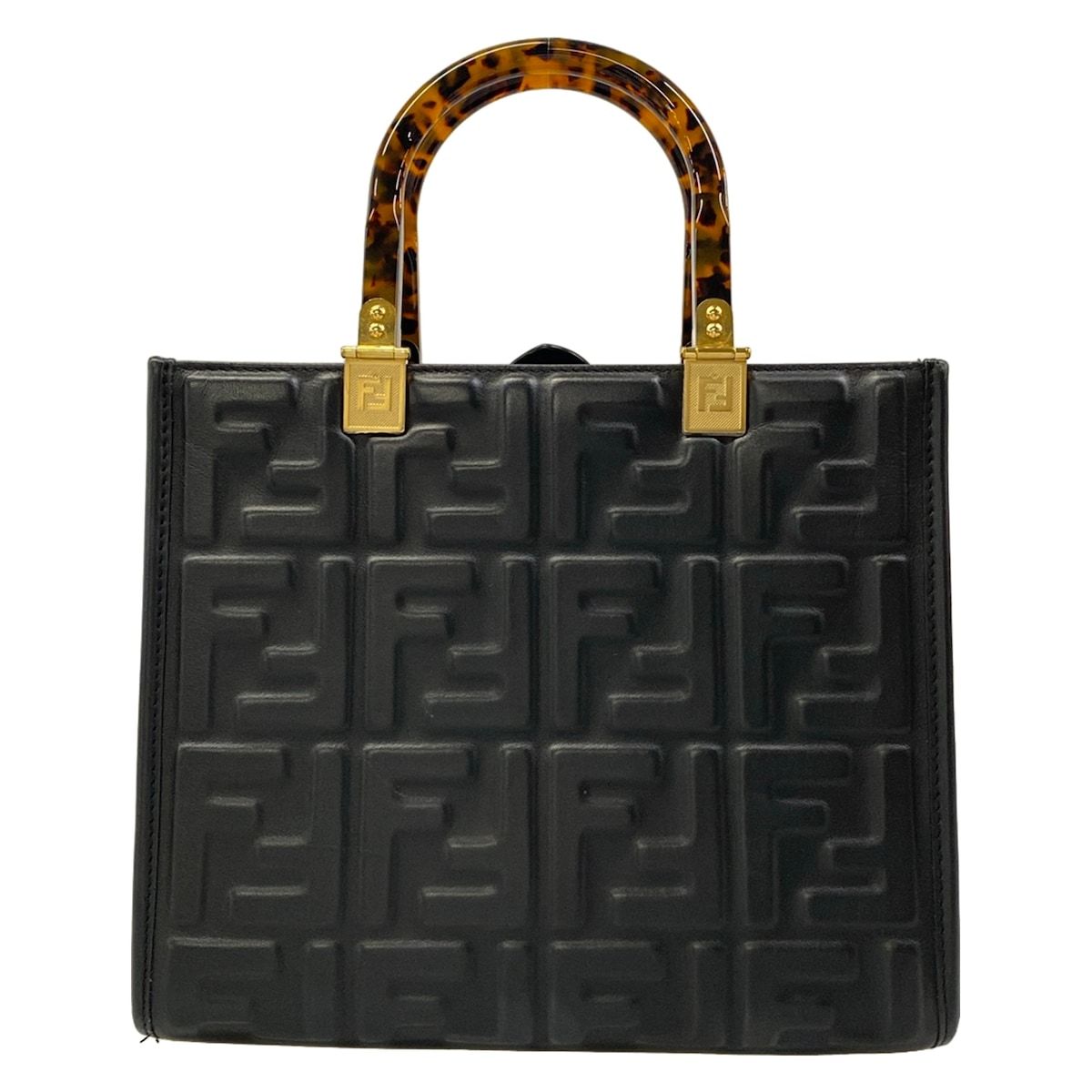 Fendi Tote Bag Sunshine Small Black Leather — view 3