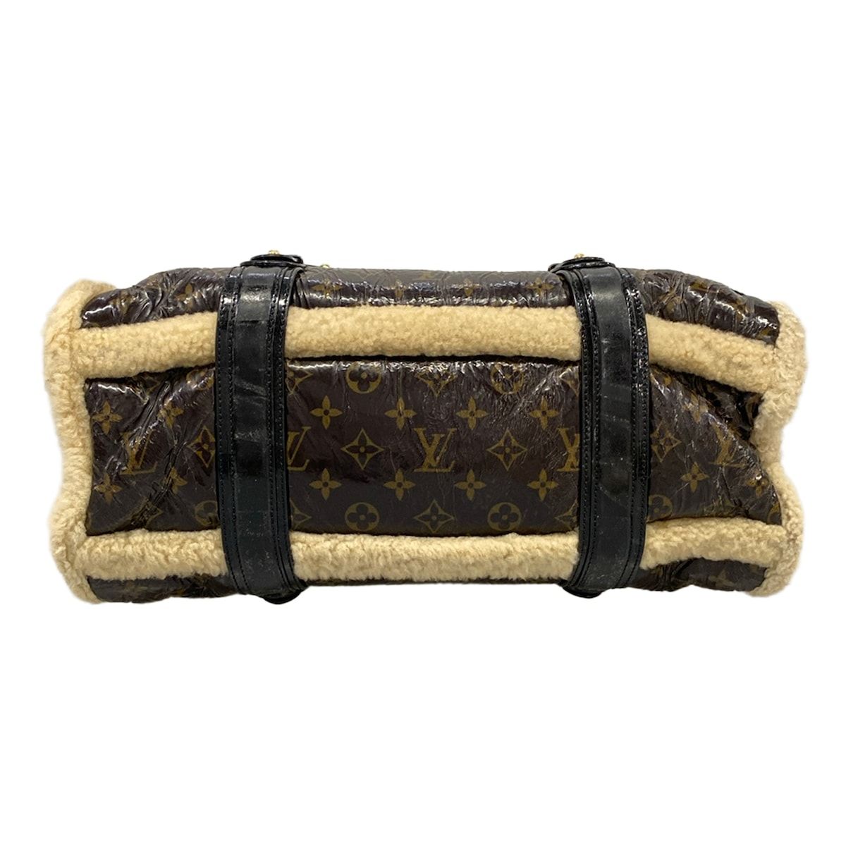 Louis Vuitton Handbag Monogram Shearling Storm Brown Leather — view 5