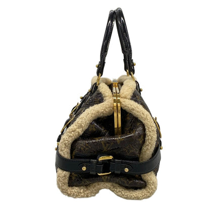 Louis Vuitton Handbag Monogram Shearling Storm Brown Leather — view 4