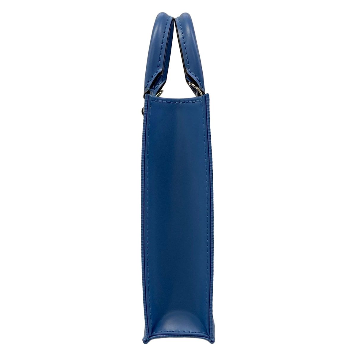 Louis Vuitton Tote Bag Epi Petit Sac Plat Blue Leather Cowhide — view 2