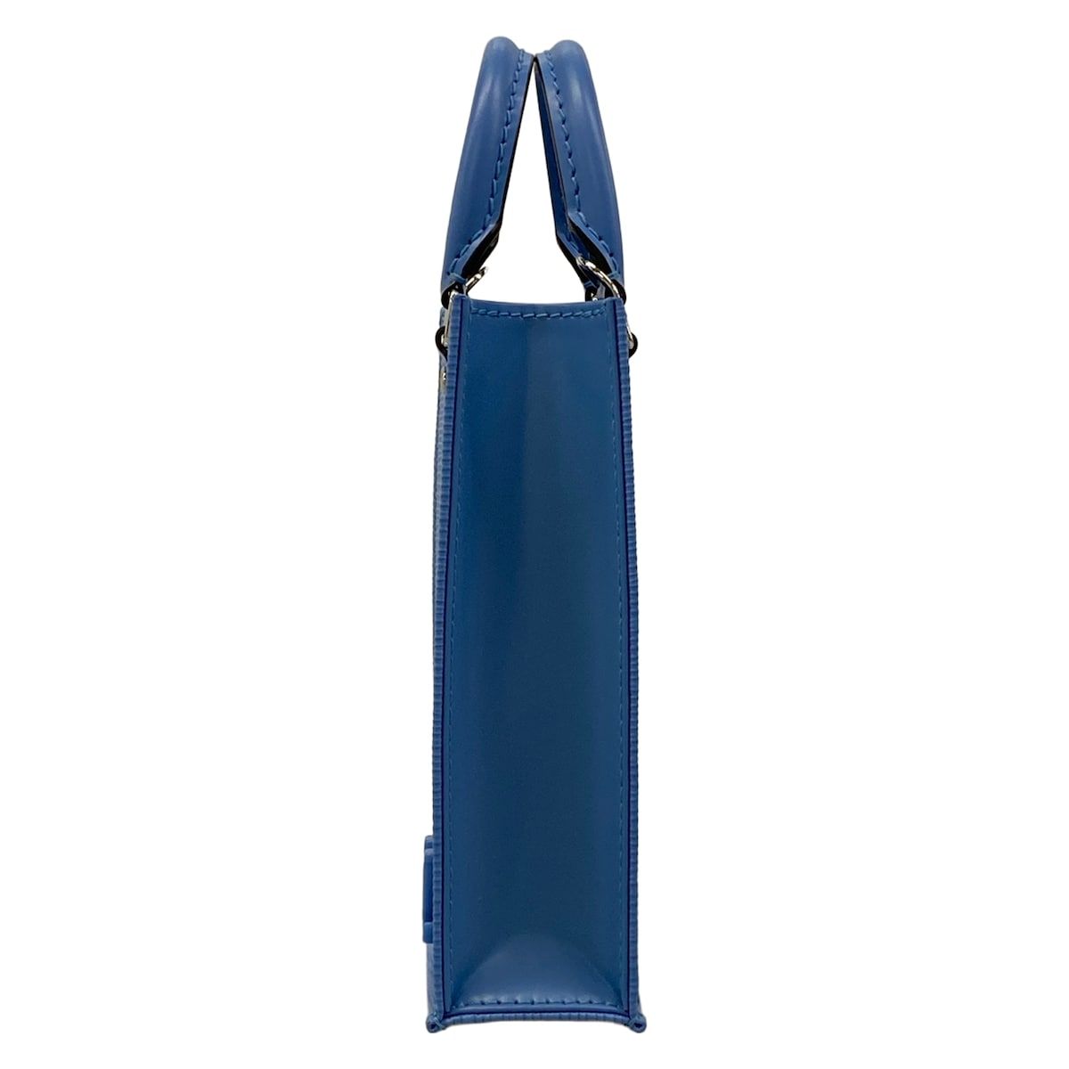 Louis Vuitton Tote Bag Epi Petit Sac Plat Blue Leather Cowhide — view 4