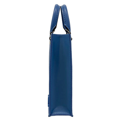 Louis Vuitton Tote Bag Epi Petit Sac Plat Blue Leather Cowhide — view 4