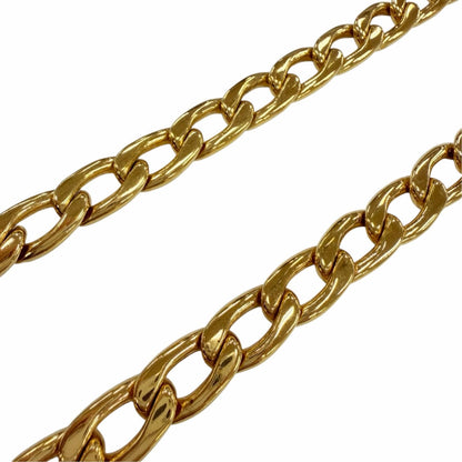 Chanel Vintage Metal CC Logo Coin Chain Belt Gold — view 7