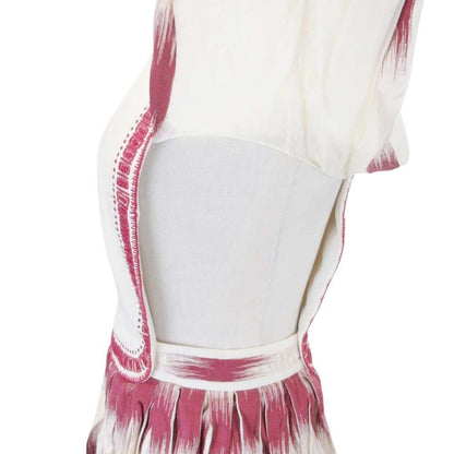 Dior Sample Long Dress Folklore Style Ivory Red 36 — view 7