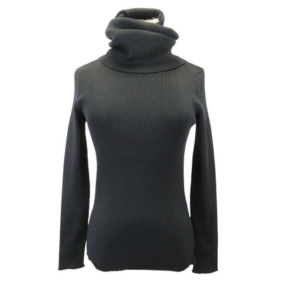 Celine Phoebe Philo Era Rib Knit Long Turtle Sweater Long Sleeve Top XS