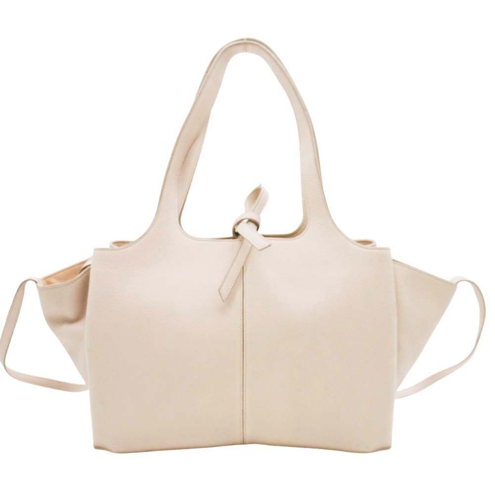 Celine Phoebe Philo Era Trifold Small Tote Handbag Purse Beige — view 3