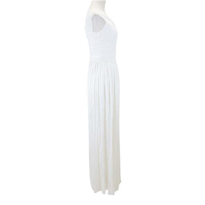 Dior Sample Drape Design Sleeveless Dress Off White 36 — view 4