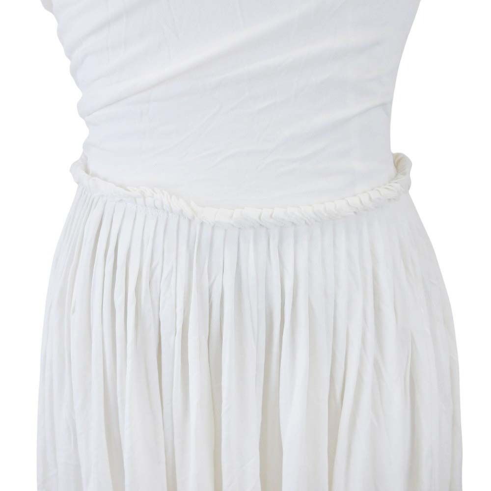 Dior Sample Drape Design Sleeveless Dress Off White 36 — view 6