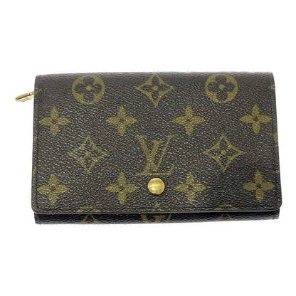 Louis Vuitton Monogram Porte Monnaie Billets Tresor Brown Trifold