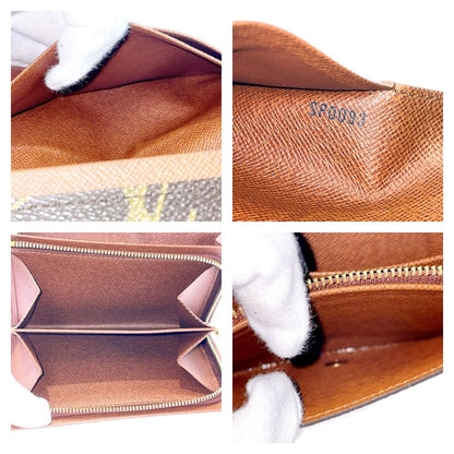Louis Vuitton Monogram Porte Monnaie Billets Tresor Brown Trifold — view 8