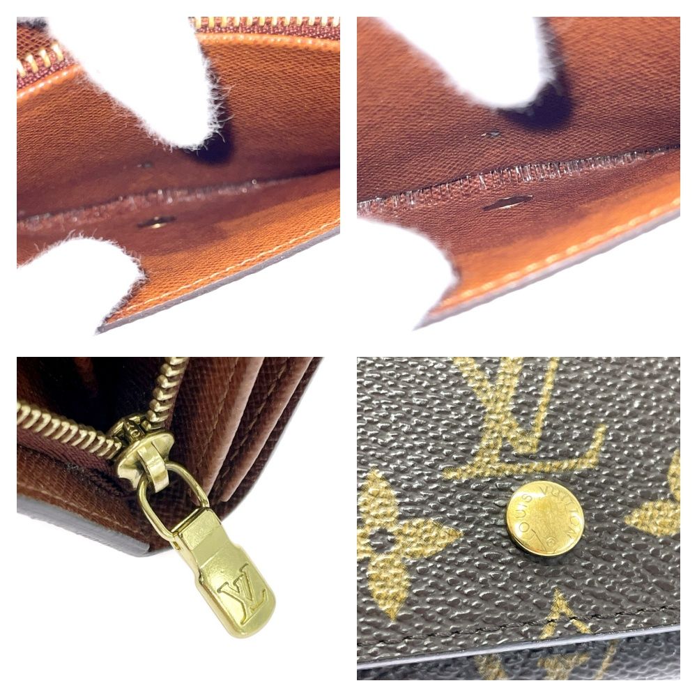 Louis Vuitton Monogram Porte Monnaie Billets Tresor Brown Trifold — view 7