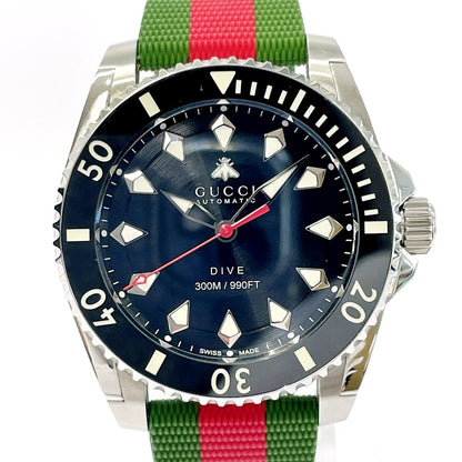 Gucci SS Rubber Dive Automatic Black Watch — view 2