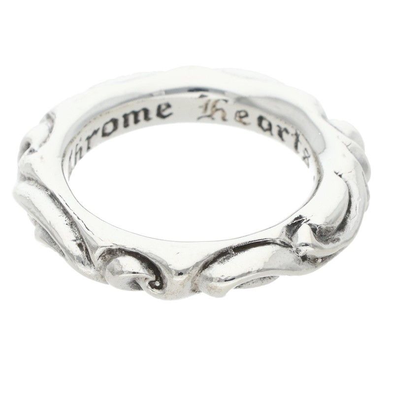 Chrome Hearts Scroll Band Silver Ring