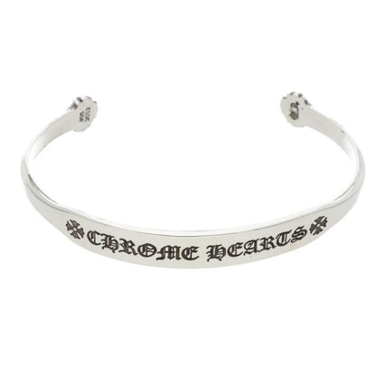 Chrome Hearts Bangle Flat CH Silver Bracelet